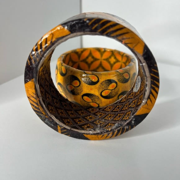 Vintage African Style Patterned Bangles - Picture 2 of 4